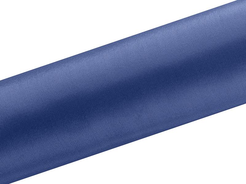 Satin glatt, dunkelblau, 0,16 x 9m (1 Stk. / 9 lfm) - FeierGlanz